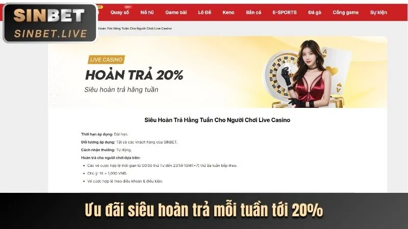 Hoàn trả không giới hạn 79sodo casino